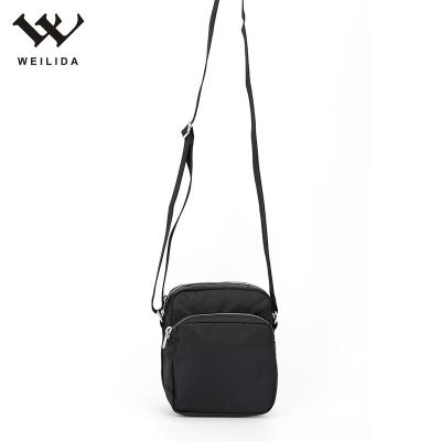 China Custom New Design Polyester Casual Black Shoulder Bag Men Cross - Body Bag for sale