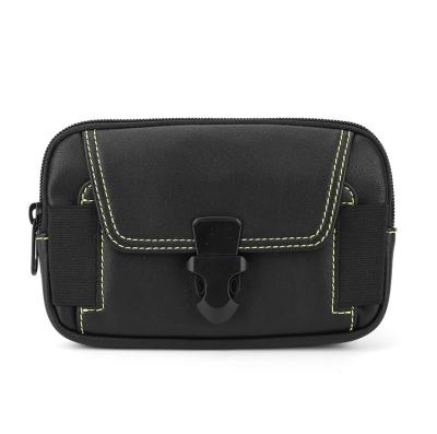 China High End Water Proof Private Label Design Men Bags PU Leather Waist Bag For Men Fanny Pack for sale