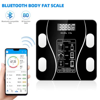 China Dawood Radio App Body Fat Analysis Smart Bathroom Bathroom Scales Mobile Digital Personal Household Household Fat Scales for sale