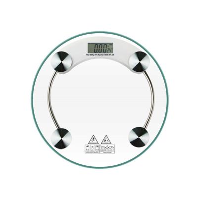 China WITH COVER Dawood 33cm Body Weight Scale Around Glass 2003a Electronic Digital Bathroom 180kg/360lb Personal Scale for sale