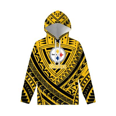 China NFL Anti Shrink American Football Custom Design OEM Kids Apparel Boys Clothes Drop Oversized Kids Polynesian Tribal Hoodies Boys Girls for sale