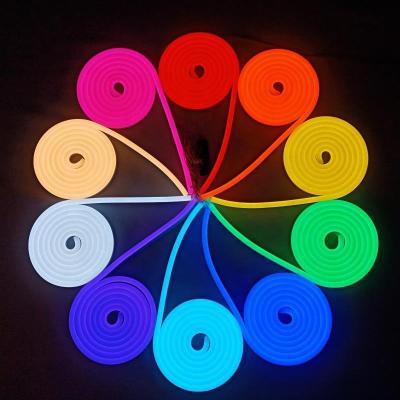 China Dropshipping Buildings Waterproof Custom 5v 12V PVC Silicone RGB LED Neon Light Sign Cable Waterproof Led Neon Lights Strip for sale