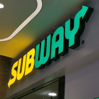 China Buildings Subway Hospital Restaurant Room Store Room Channel Letters Sidewalk Light Led Illuminated Sign for sale