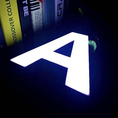 China Super Cheap Aluminum Buildings Front Lit Channel Letters Advertising Sign 3d Letters Led Logo Metal Signs for sale