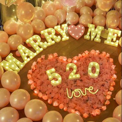 China Buildings factory direct wedding marry me to love small marquee luminous diy letter for sale