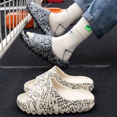 China Fashion Trend Bottom Flip Flop Slippers Cartoon Chicken Boys Girls Summer Women Shoes Flat Slippers EVA Shoes Slides for sale