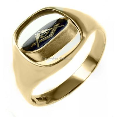 China Masonic Silver Gold Plated Swivel Ring Gold Plated Ring for sale