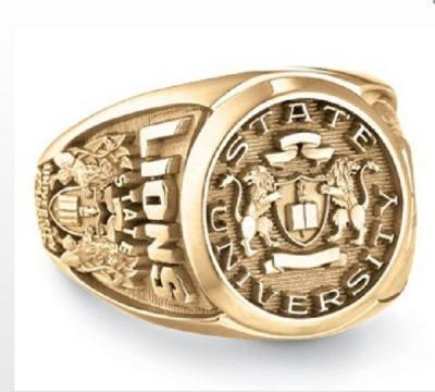 China Silver Custom College Class Ring University Championship Rings for sale