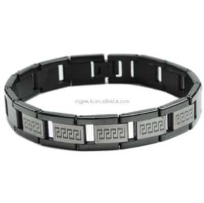 China Stainless Steel Stainless Steel Bracelet With IP Black Plating Fashion Man Accessary for sale