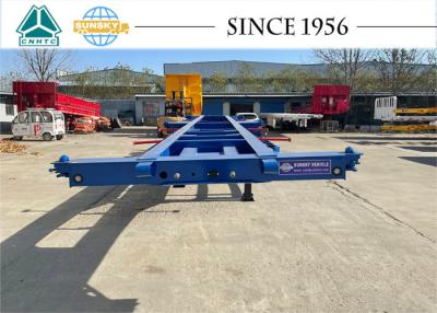 China 3 Axle Skeletal Trailer Container Chassis Trailer With Container Locks for sale