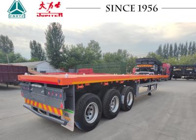 China 3 - Axle Flatbed Trailer 40 Foot Flatbed Trailer 40ft Container Flat Bed Trailer for sale