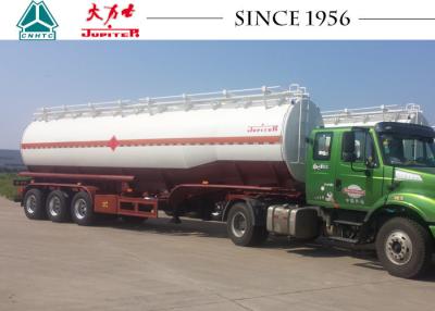 China Carbon Steel Fuel Truck Trailer 40000 Liters Capacity With BPW Axles for sale