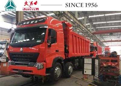 China 12 Wheeler Heavy Duty Dump Trailers , HOWO A7 Dump Truck With High Roof for sale