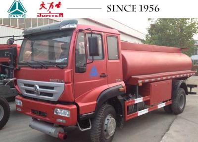 China HOWO 10000 liter vloeibare tankwagen 6 wieler voor transport op bouwplaatsen Te koop