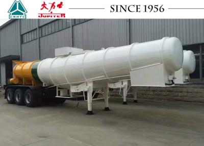 China 35 Tons Chemical Tank Trailer , Long Distance Acid Tanker Trailer With 3 Axles for sale