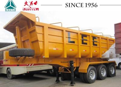 China 3 Axle End Tipper Trailer 40 Tons Payload For Kenya Construction Transport for sale