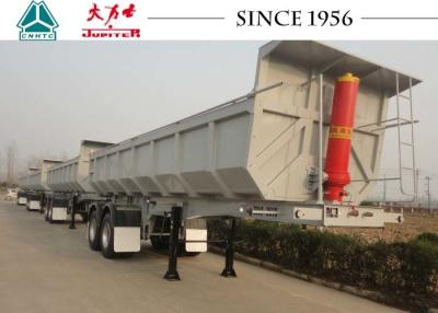 China Heavy Duty Dual Axle Tipper Trailer , Tipper Semi Trailer 20-40 M³ Capacity for sale