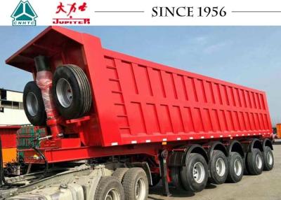 China Heavy Duty 80 Tons 5 Axle Truck Tipper Trailer With Airbag Suspension And Lifting for sale