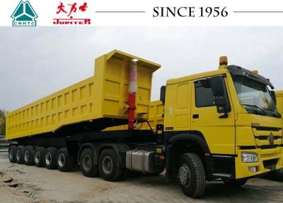 China 100 Tons 6 Axle Tipper Trailer Heavy Duty For Manganese Transport In West Africa for sale