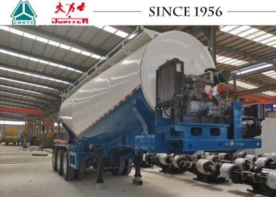 China 45 CBM Bulk Cement Tankwagen Aanhangwagen, Cement Bulker Voor Cement Distributie Te koop