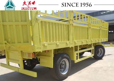 China 80000kg Gooseneck Flatbed Trailer 4 Axle High Fence for sale