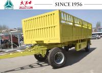 中国 30FTアフリカの機械懸濁液のための平面トレーラーを引っ張る2つの車軸倉庫 販売のため