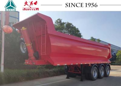 China 3-assige 40 ton kipwagen met kipwagen Te koop