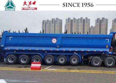 China 70 Tons U Shape 6 Axle Dump Tipper Truck Trailer For Carry Rock / Aggregate for sale