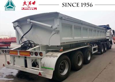 China 3 Axle HOWO Drop 30m³ Side Tipper Semi Trailer for sale