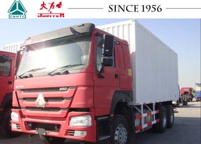 China 6x4 SINOTRUK HOWO 25 Tons 266HP Box Van Truck for sale