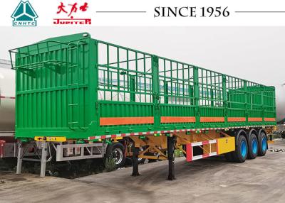 China 3 BPW Axle Q345B Carbon Steel Fence Semi Trailer For Cargo Transport for sale