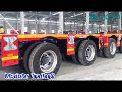 Semi Modular Trailer Hydraulic Multi Axle Heavy Load Q550D Steel