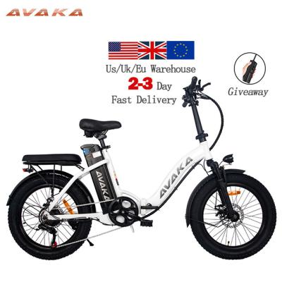 China AVAKA BZ20 Standard Aluminum Alloy Frame Plus 20 Inch Fat Tire 48V 500W Electric Bicycle Off Road Folding E Bike for sale