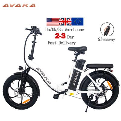 China Eu Warehouse Standard Stock AVAKA BZ20 Plus Mountain Hybrid Ebike Folding Bike Electric Bike Chinese Electric Bike 20inch Tire Wholesale for sale