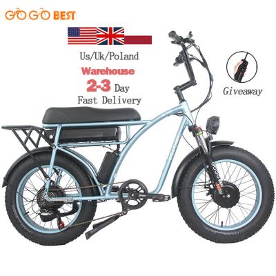 China Aluminum Alloy Classic Retro Gogobest GF750 E-Bike 2000W Power 20 Motor Inch Fat Tire City Electric Bike Mobility Bicycle for sale