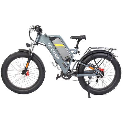 China Newcomer Wholesale 26 Inch 1000w Tire 7 Tire Aluminum Alloy Long Speed ​​Mountain Electric Snow Bike Ron Electric Bicycle for sale