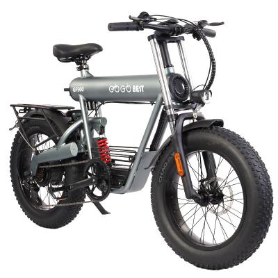 China OEM Factory Aluminum Alloy Frame Fat Bike 20 Inch 750W 48V 20AH Off Road Electric Bike Super Long Range Electric Battery for sale