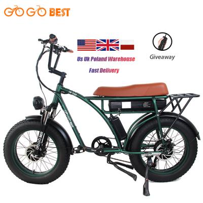 China Free Shipping Aluminum Alloy US Warehouse Retro Bike GF750 26 Inch 2000w 5000w Pedal Current Vintage Motor City Bikes Electric Ebike for sale