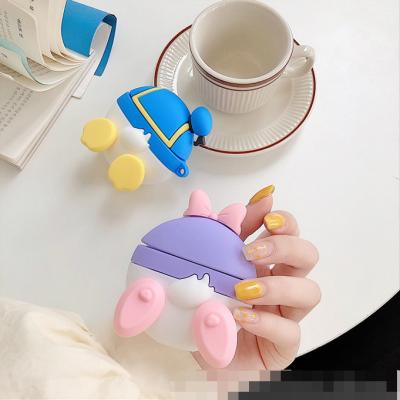 China Anti-fall cute cartoon cover device for Airpods 1/2 generation earphone shell pro3 wireless creative silicone for sale