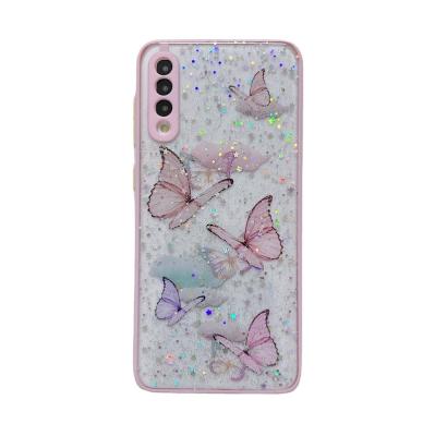 China Sling case wallet leather color butterfly suitable for Samsung s21 mobile phone case A72/A52 soft silicone note20 female cover device for sale