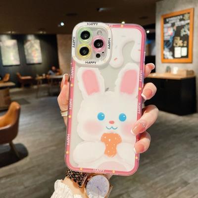 China Sling Case Wallet Cartoon Leather Strawberry Bunny Bear For iPhone12Pro Cell Phone Shell 13 78p Max Inclusive Soft Shell xr 11 Max for sale