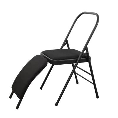 China Bold yoga chair Iyengar YG1606 folding chair thickening yoga chair foldable multifunctional yoga aid chair for sale