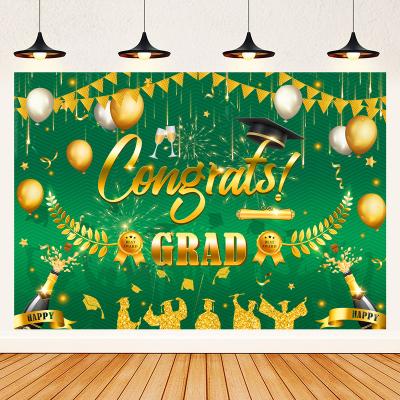 China Favor Backdrop Decoration Graduation Season Theme Festival Party Decoration Banner Photography Background Cloth Decor Party Supplies for sale