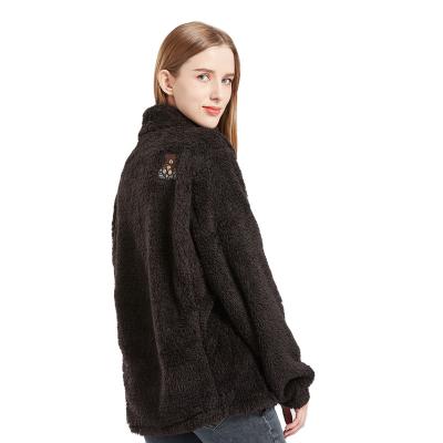 China Fashion Warm QUICK DRY Popular Design Exclusive Fur Feeling Ladies Coat Use Best 2022 Street Looking Fleece Jacket for sale