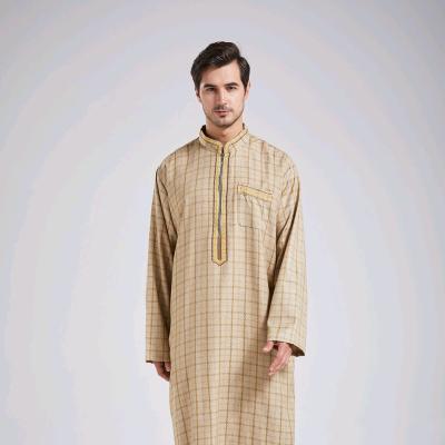 China 20201Thobes - Mens Daffah - High Quality Fashionable Daffah thobe - Muslim Clothing - Qatar Style Long Dresses - Islamic Clothing Customized Size for sale