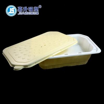 China One Time Food Grade Safety PP Material Plastic Self-heating Food Take Out Food Container With Lid for sale