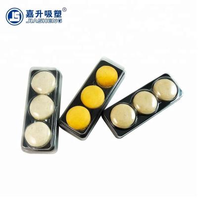 China Custom Food Macaron Boxes Transparent Box Macarons Blister Packaging Tray for sale