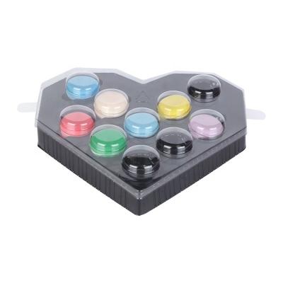 China Convenient Customized Macaron Packaging Macaron Box Wholesale Disposable Plastic Macaron Tray for sale