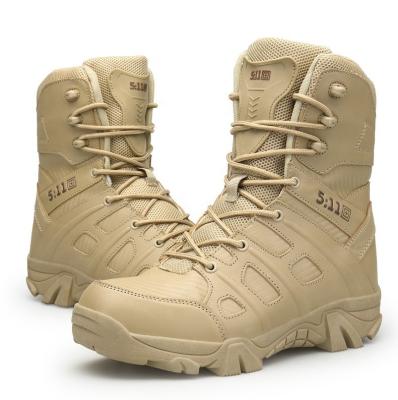 China High Round Men's Army Superior Desert Increasing Outdoor Combat Safty Toe Shoes Tactical Military Boots for sale