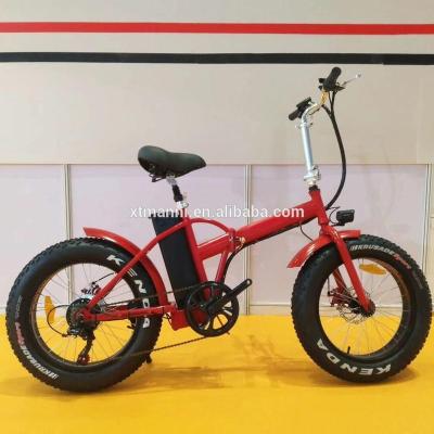 China Frame Aluminum Alloy Aluminum Alloy Folding Electric Bicycle 48V500W Lithium Battery Electric Bike for sale